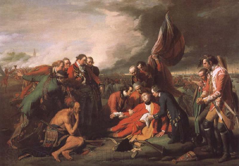 Benjamin West Tod des General Wolfe in der Schacht von  Quebec Norge oil painting art